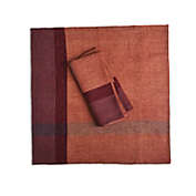 Sustainable Threads 100% Flax Linen Handwoven Fair Trade 20"x20" Napkin Set - ROSE WINE - set contains 2 pieces