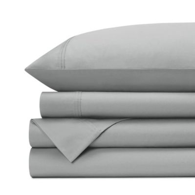 Standard Textile Home - Percale Sheet Set, Slate, Twin XL