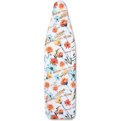 MZXcuin 15" x 54" Padded Ironing Board Cover Grey Floral 