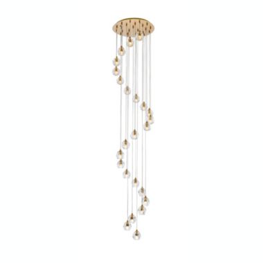 Elegant Lighting Luxurious Eren Adjustable Hanging 24 Lights Pendant for Living Room, Kitchen, Bedroom & Hallway, Gold. View a larger version of this product image.
