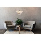 Alternate image 1 for Elegant Lighting Luxurious Eren Adjustable Hanging 24 Lights Pendant for Living Room, Kitchen, Bedroom & Hallway, Gold