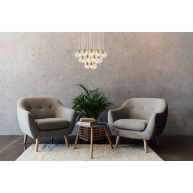 Elegant Lighting Luxurious Eren Adjustable Hanging 24 Lights Pendant for Living Room, Kitchen, Bedroom & Hallway, Gold. View a larger version of this product image.