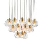 Alternate image 2 for Elegant Lighting Luxurious Eren Adjustable Hanging 24 Lights Pendant for Living Room, Kitchen, Bedroom & Hallway, Gold