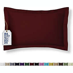 SHOPBEDDING Burgundy Pillow Sham, Standard Size Pillow Sham Decorative Maroon Pillow Shams Tailored By Blissford