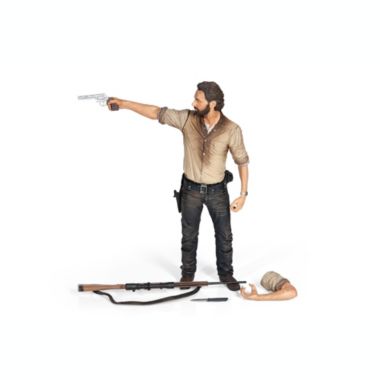The Walking Dead Rick Grimes Deluxe Poseable Figure   The Walking Dead Official Collectible Figure   Measures 10 Inches Tall. View a larger version of this product image.