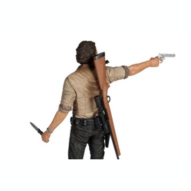 The Walking Dead Rick Grimes Deluxe Poseable Figure   The Walking Dead Official Collectible Figure   Measures 10 Inches Tall. View a larger version of this product image.