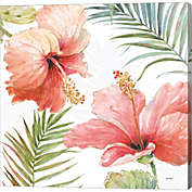 Metaverse Art Tropical Blush II by Lisa Audit 12-Inch x 12-Inch Canvas Wall Art