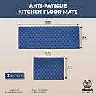 Alternate image 1 for Okuna Outpost Anti Slip Mats for Kitchen Floor, 2 Sizes, Blue and White (2 Pieces)