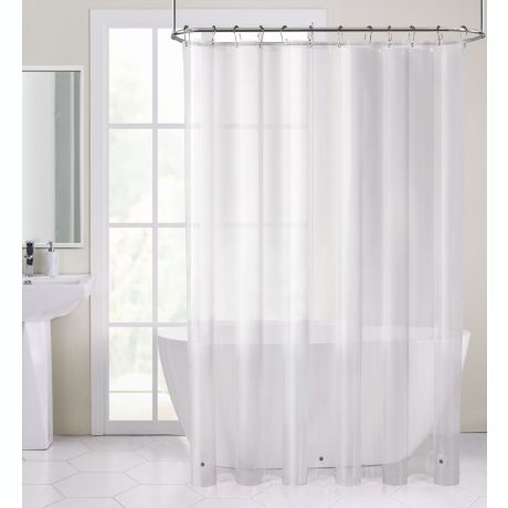 Peva Shower Curtain Liner Frost, See Through Shower Curtain Liner