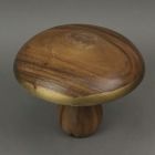 Alternate image 1 for Contrast 8 Inch Hand Carved Acacia Wood Mushroom Home Decor Sculpture Decorative Statue