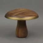 Alternate image 2 for Contrast 8 Inch Hand Carved Acacia Wood Mushroom Home Decor Sculpture Decorative Statue