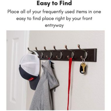 BirdRock Home  2 Pack 27"  Hook Coat and Hat Rack. View a larger version of this product image.