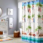 Alternate image 1 for Saturday Knight Ltd Paradise Beach Life Fun Fabric Bath Shower Curtain - 70" x 72", Multi