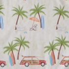 Alternate image 3 for Saturday Knight Ltd Paradise Beach Life Fun Fabric Bath Shower Curtain - 70" x 72", Multi