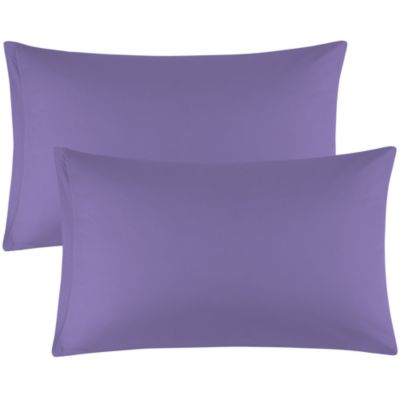 Set of 4 FILLED CUSHIONS Plain Aubergine Dark Wine Purple Cushion Covers 18x18" 