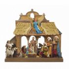 Alternate image 0 for 2D Wooden Christmas Nativity Scene Set 10.6 Inch Holiday Decoration C6859 New