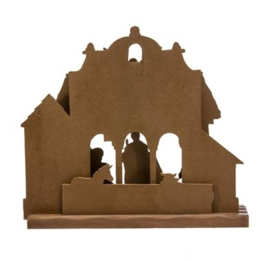 2D Wooden Christmas Nativity Scene Set 10.6 Inch Holiday Decoration C6859 New. View a larger version of this product image.