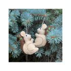 Alternate image 1 for Global Crafts Squirrel Handmade Felt Ornaments, Set of 2