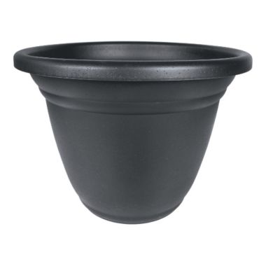 HC Companies Plastic In/Outdoor Round Mojave Planter, Grey - 22". View a larger version of this product image.