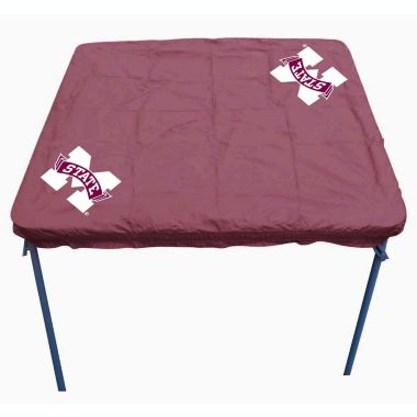 Rivalry NCAA University of Mississippi State College Team Logo Tailgate Outdoor Playing Card Table Cover. View a larger version of this product image.