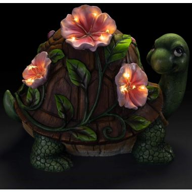 Vp Home Luminous Floral Turtle Solar Powered Led Outdoor Decor Garden Light. View a larger version of this product image.