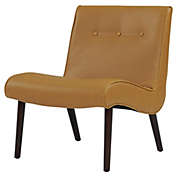 New Pacific Direct Alexis Bonded Leather Chair, Vintage Caramel