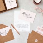 Alternate image 1 for Pipilo Press 36 Pack 4x6 Simple Thank You Cards with Envelopes, Pink Heart Stickers for Wedding, Bridal Shower, Baby Shower