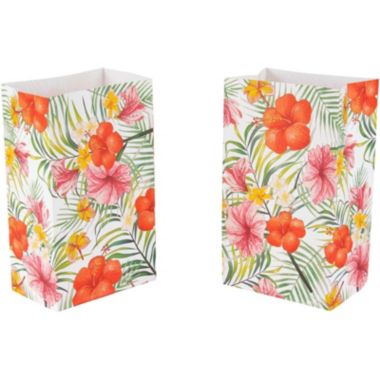 Blue Panda Luau Party Supplies, Paper Goodie Bags (36 Pack). View a larger version of this product image.