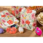 Alternate image 2 for Blue Panda Luau Party Supplies, Paper Goodie Bags (36 Pack)