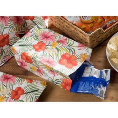 Blue Panda Luau Party Supplies, Paper Goodie Bags (36 Pack). View a larger version of this product image.