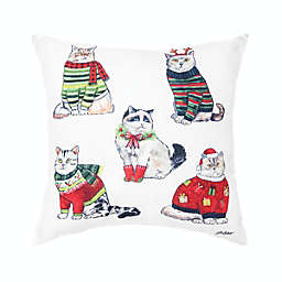C&F Home Cat Christmas Indoor and Outdoor Throw Pillow