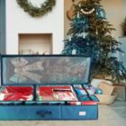 Alternate image 3 for Hearth & Harbor Wrapping Paper Storage Organizer Container - Christmas Wrapping Paper Rolls Storage, Under-Bed Storage Box for Holiday Storage & Accessories - Gift Wrap Storage Organizer Box By Hearth & Harbor
