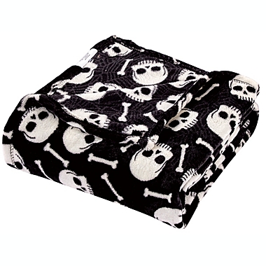 Extra Cozy and Comfy Microplush Throw Blanket (50"x60") - Skull & Bones. View a larger version of this product image.