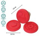 Alternate image 1 for Baker's Secret set of 3 Cookie Stamps, Decorating Stamper, Silicone, Cake and Pastry Decoration, Baking Essentials, Red