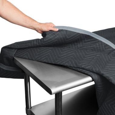 Sure-Max 12 Moving & Packing Blankets - Ultra Thick Pro - 72" x 40" - Professional Quilted Shipping Furniture Pads Black. View a larger version of this product image.