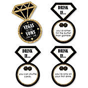 Big Dot of Happiness Drink If Game - Vegas Before Vows - Las Vegas Bridal Shower or Bachelorette Party Game - 24 Count