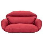 Alternate image 0 for LeisureMod Hanging 2 person Egg Swing Cushion - Red