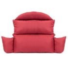 Alternate image 2 for LeisureMod Hanging 2 person Egg Swing Cushion - Red