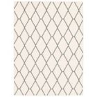 Alternate image 0 for Chaudhary Living 7.75' x 10' White and Navy Blue Diamond Pattern Rectangular Area Throw Rug