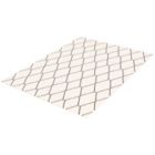 Alternate image 3 for Chaudhary Living 7.75' x 10' White and Navy Blue Diamond Pattern Rectangular Area Throw Rug
