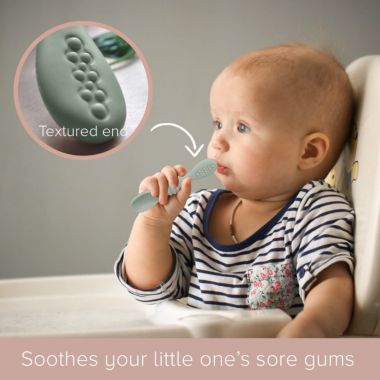 Sperric Silicone Baby Spoons for Baby Led Weaning 4-Pack, First Stage Baby Feeding Spoon Set Gum Friendly BPA Lead Phthalate and Plastic Free, Great Gift Set. View a larger version of this product image.