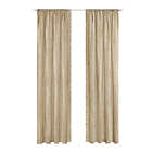 Alternate image 1 for Kate Aurora Lux Living 2 Pack Chenille Rod Pocket Window Curtain Panels - 84 in. Long - Taupe/Linen