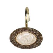 Carnation Home Fashions "Andover" Resin Shower Curtain Hooks - Multi 1.5" x 1.5"