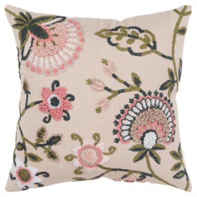 Pink 20x20, E by design PSOPK9-20 20 x 20-inch Solid Print Pillow