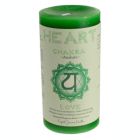 Alternate image 0 for Azuregreen Heart Chakra Pillar Candle 3" X 6"