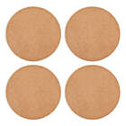 Alternate image 1 for Juvale 9 Inch Cork Trivets, Hot Pads, Round Corkboard for Kitchen, Dining Tables, Pots and Pans, Plants, Crafts (Set of 4)