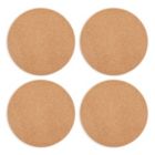 Alternate image 1 for Juvale 9 Inch Cork Trivets, Hot Pads, Round Corkboard for Kitchen, Dining Tables, Pots and Pans, Plants, Crafts (Set of 4)
