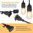 Alternate image 3 for Eggracks By Global Phoenix 48FT Outdoor String Light Waterproof Patio String Lights Bulbs