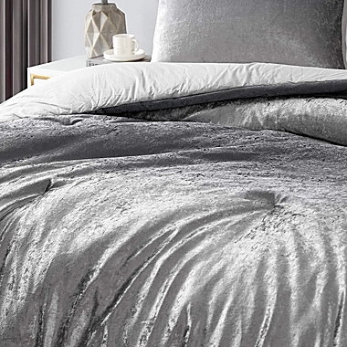 Byourbed Ombre Velvet Crush Coma Inducer Oversized Comforter - King - Light Gray/Dark Gray. View a larger version of this product image.
