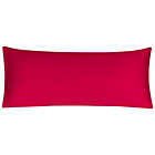 Alternate image 0 for PiccoCasa Body Pillow Cover Pillowcase, 300 Thread Count Solid Pillow Protector, 100% Long Staple Combed Cotton, Body Pillow Case with Zipper Closure, 20"x48" Red